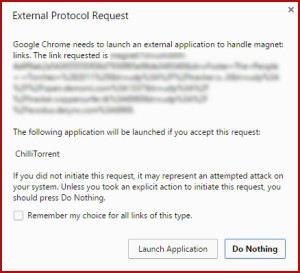 1password chrome external protocol request